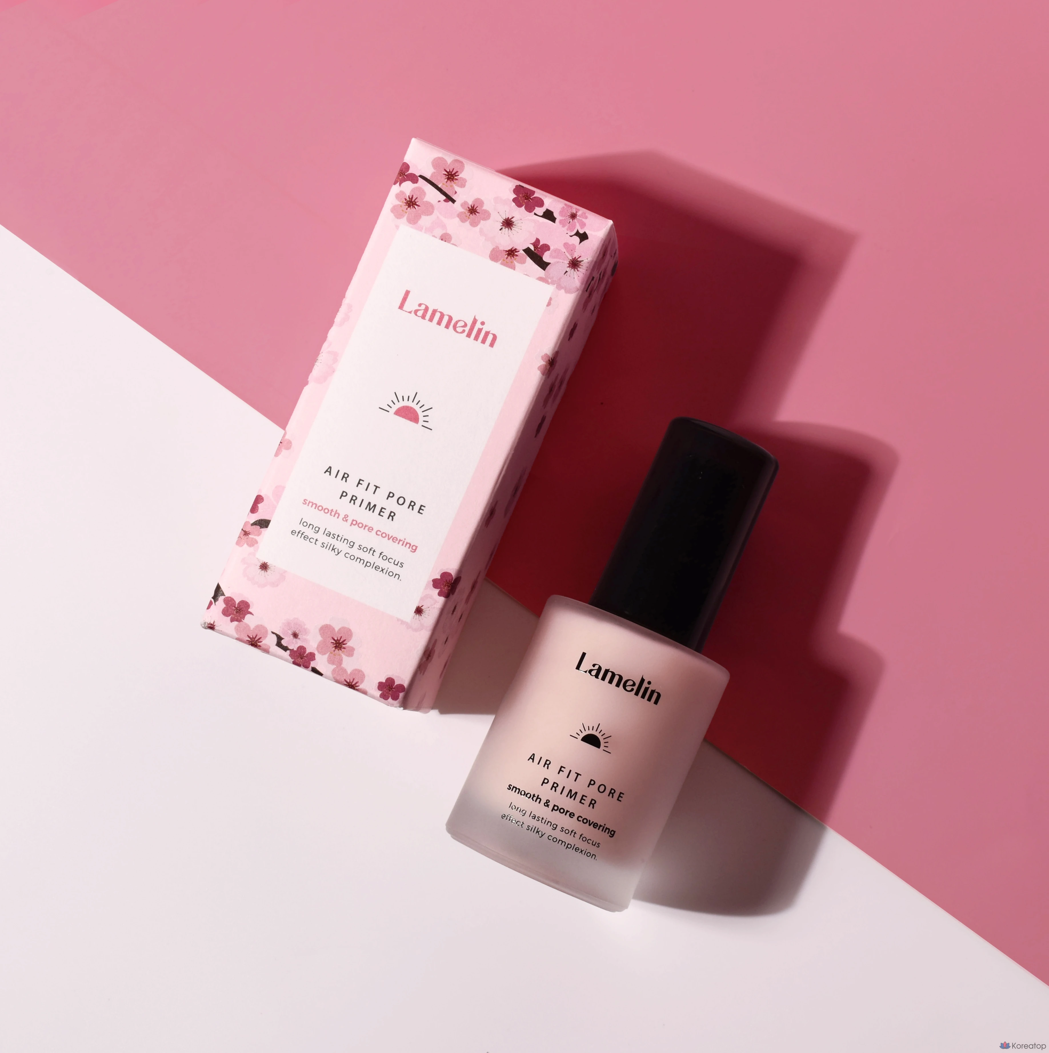Праймер для сужения пор Lameline Air Fit, 40 мл, розовый, 1 шт.