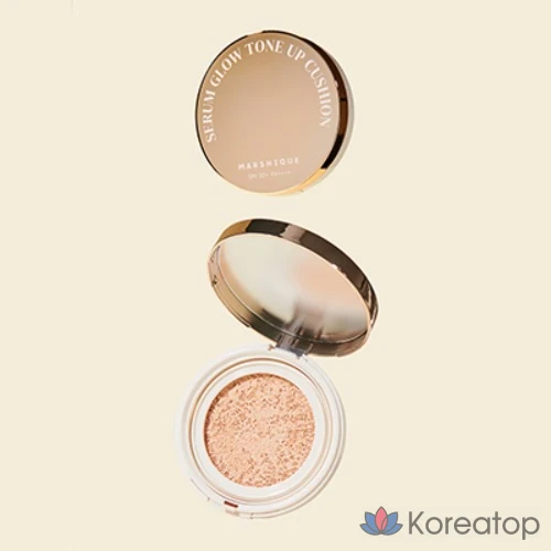 Солнцезащитная сыворотка Marshique Serum Glow Tone-Up Sun Cushion SPF50+ PA++++, 1 шт., 12 г