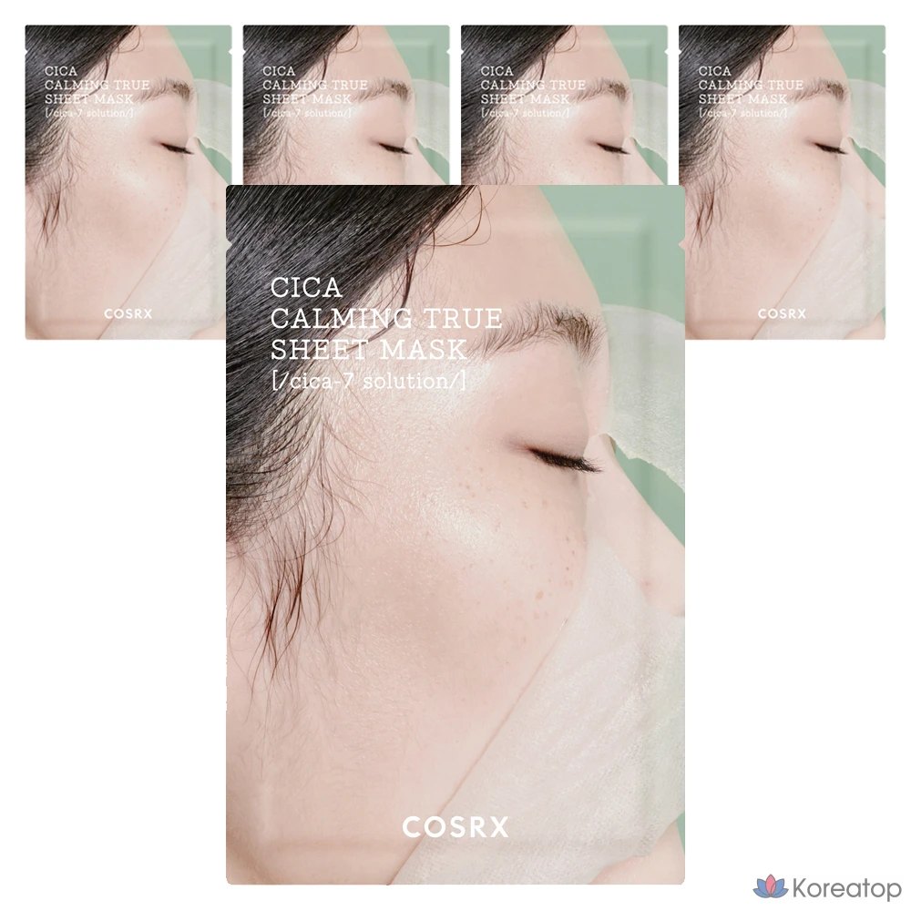 Тканевая маска COSRX Pure Fit Cica Calming True, 1 упаковка, 5 штук
