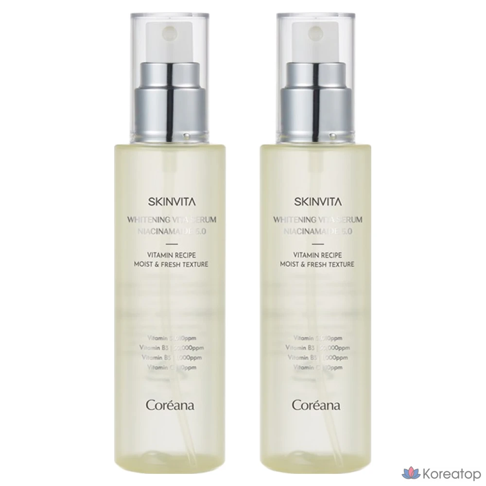 Skincare Coreana Skin Vita Niacinamide 5.0 Whitening Essence Serum, 100ml, 1ea, 2ea