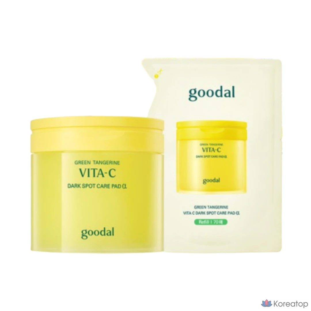 Гудал Гудал Зеленый Мандарин Vita C Точечные подушечки Alpha 70 листов + 70 сменных листов, 1 шт.