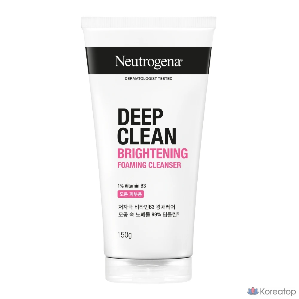 Пенка для умывания Neutrogena Deep Clean Brightening Foaming Cleanser, 150 г, 1 шт.