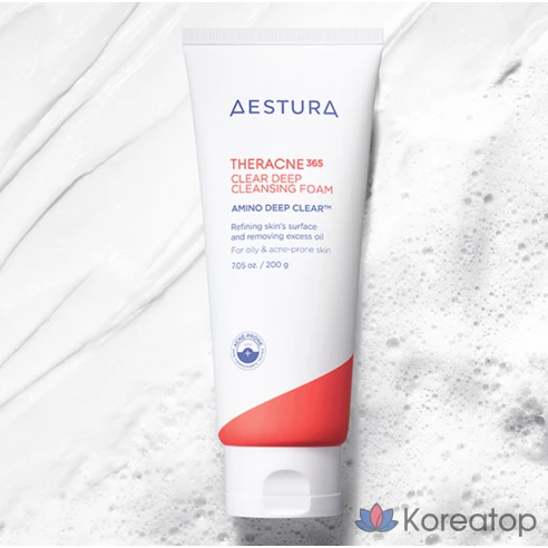 Очищающая пенка для проблемной кожи AESTURA Theracne 365