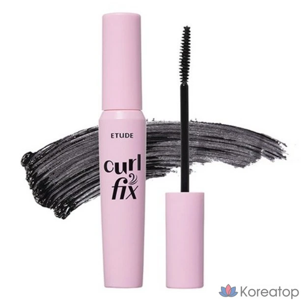 Тушь для ресниц Etude House Curl Fix Mascara, оттенок 01 Black, 7.5 г, 1 шт.