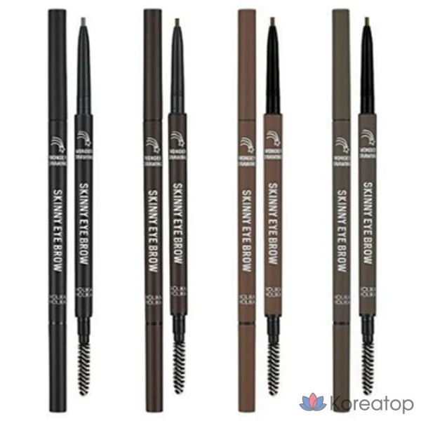 Holika Holika Wonder Drawing Skinny Eyebrow, 0,5 г, № 1-06, № 01 Пепельно-черный, 1 шт.