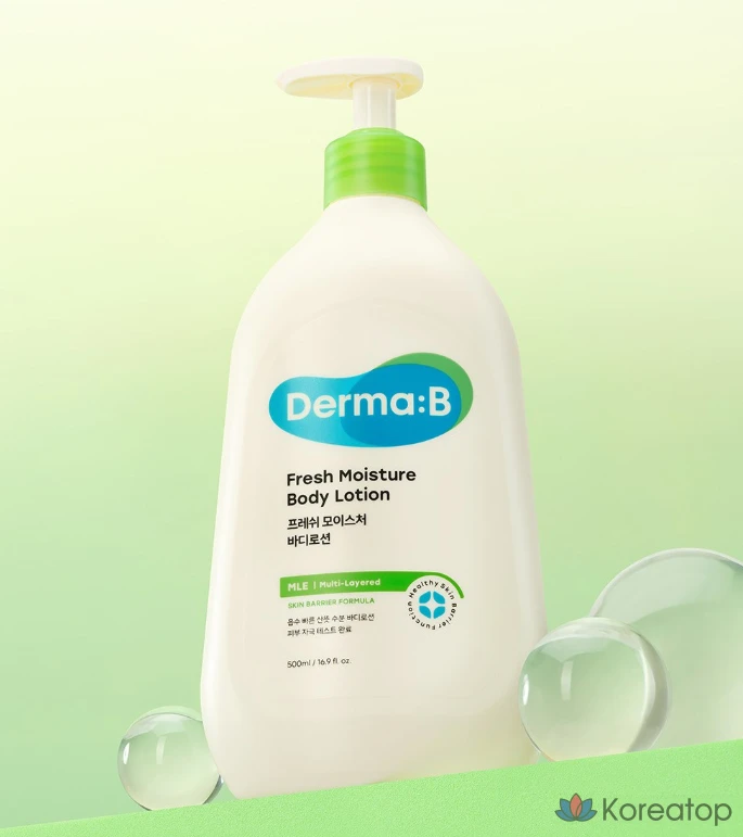 Лосьон для тела DERMA:B Fresh Moisture Body Lotion, 400 мл, 1 шт.
