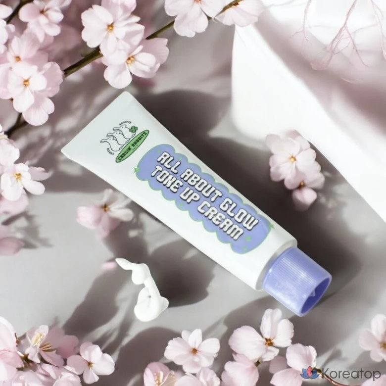 Chasin rabbits All About Glow Tone-Up Cream, Hydrating Tone-Up Cinderella Cream Makeup Base, 50ml, 1 ea