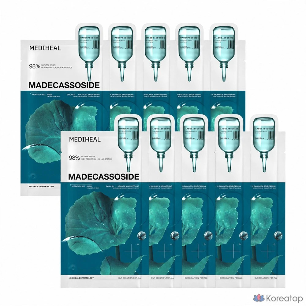 Тканевая маска для лица MEDIHEAL Madecassoside Essential Mask, 10 шт.