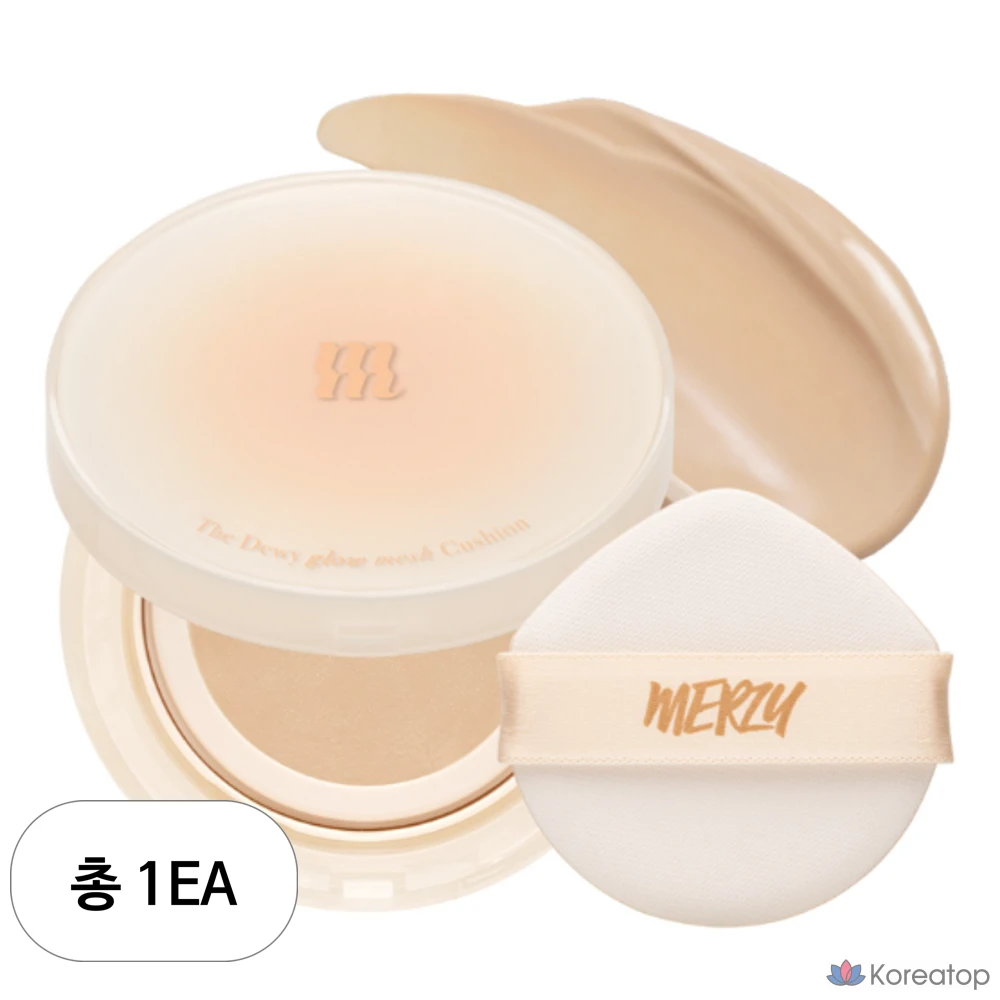 Кушон MERZY The Dewy Glow Mesh Cushion Foundation, оттенок DG3 Sand, 12.5 г, 1 шт.