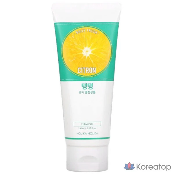 Очищающая пенка для лица Holika Holika Daily Fresh Moist and Firming Yuzu, 150 мл, 1 шт.