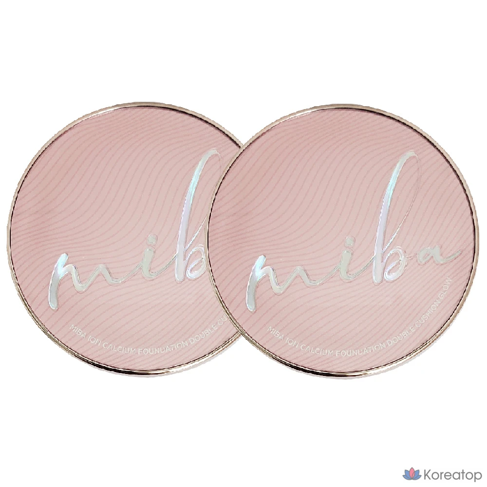Тональный крем MIBA Wang Cushion Season 3 Ion Calcium Foundation Double Cushion Glow 25g Luxury (Simple), № 21 Rosy Ivory