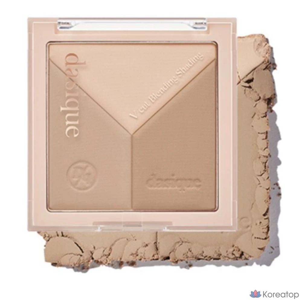 Тени для век Dasique V-Cut Shading 13 г, оттенок 01 Warm Blending, 1 шт.