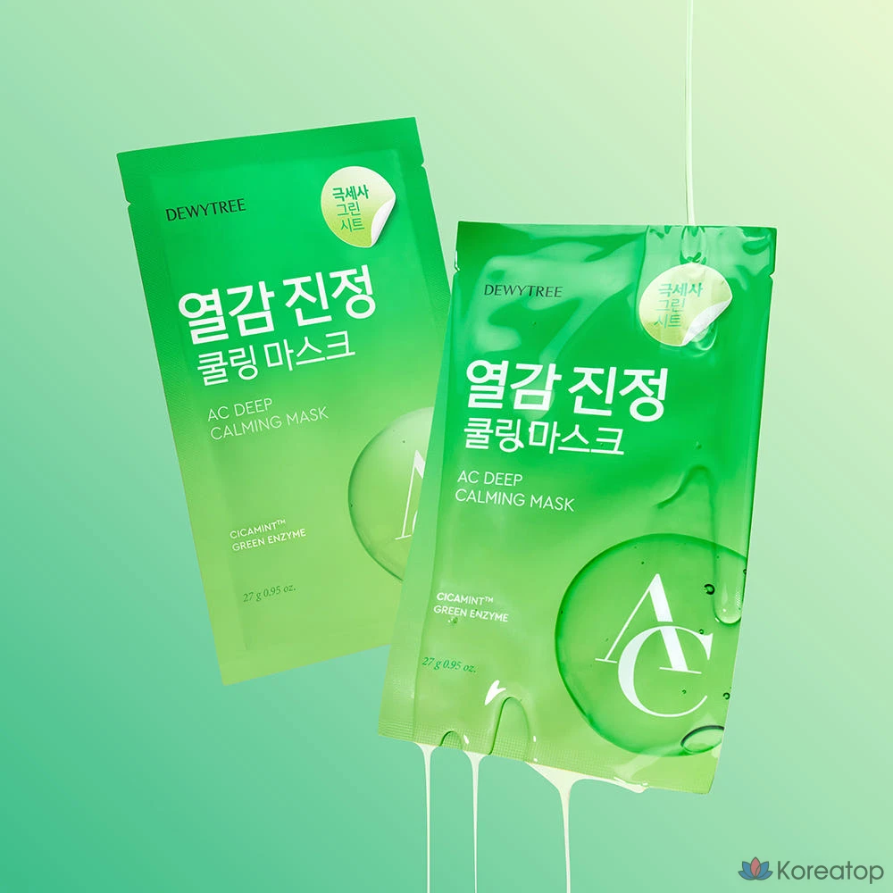 Тканевая маска для лица Dewytree AC Deep Calming Mask, 20 шт.