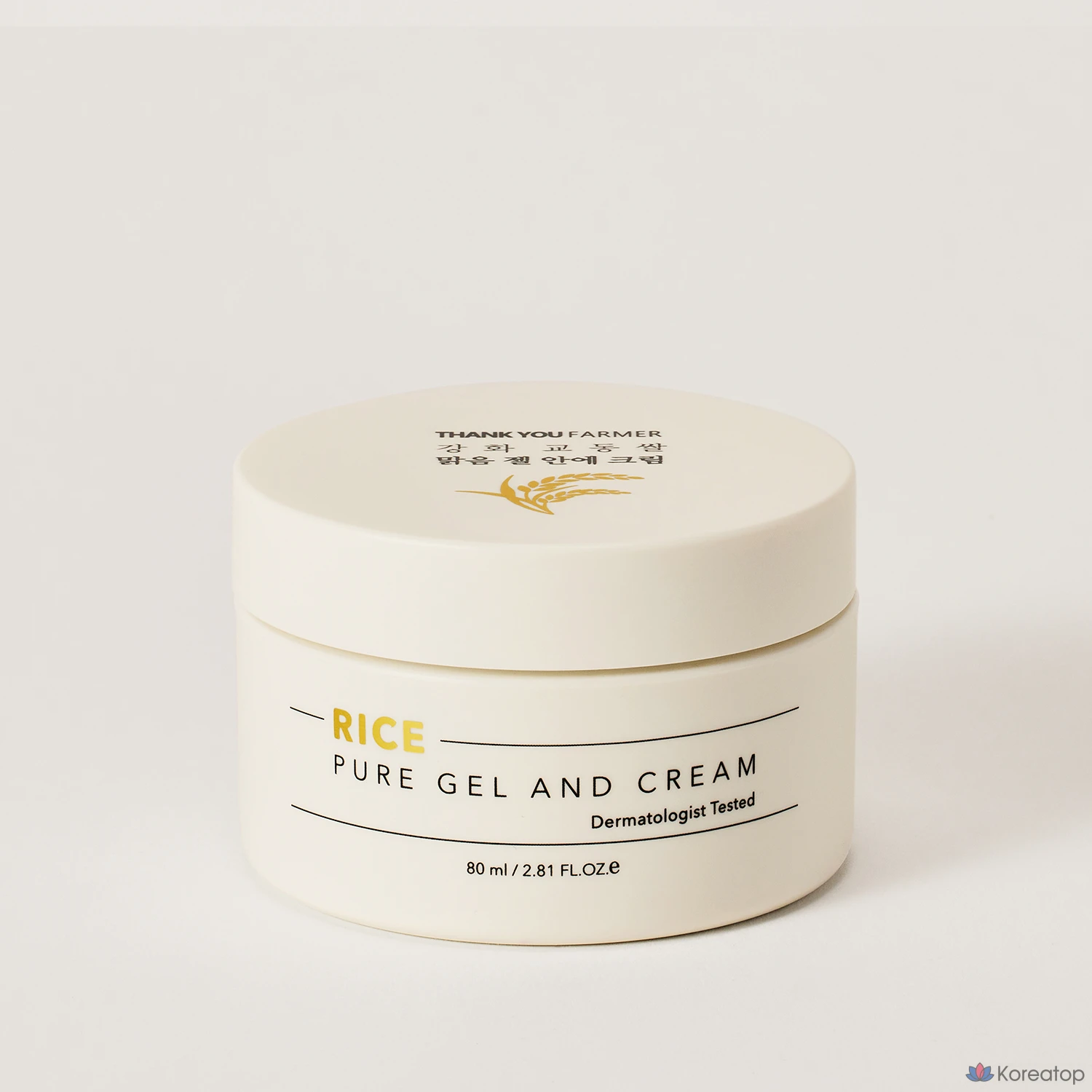 Гель для лица Thank You Farmer Kangwha Kyodong Rice Clear Gel with Cream, 1 шт., 80 мл