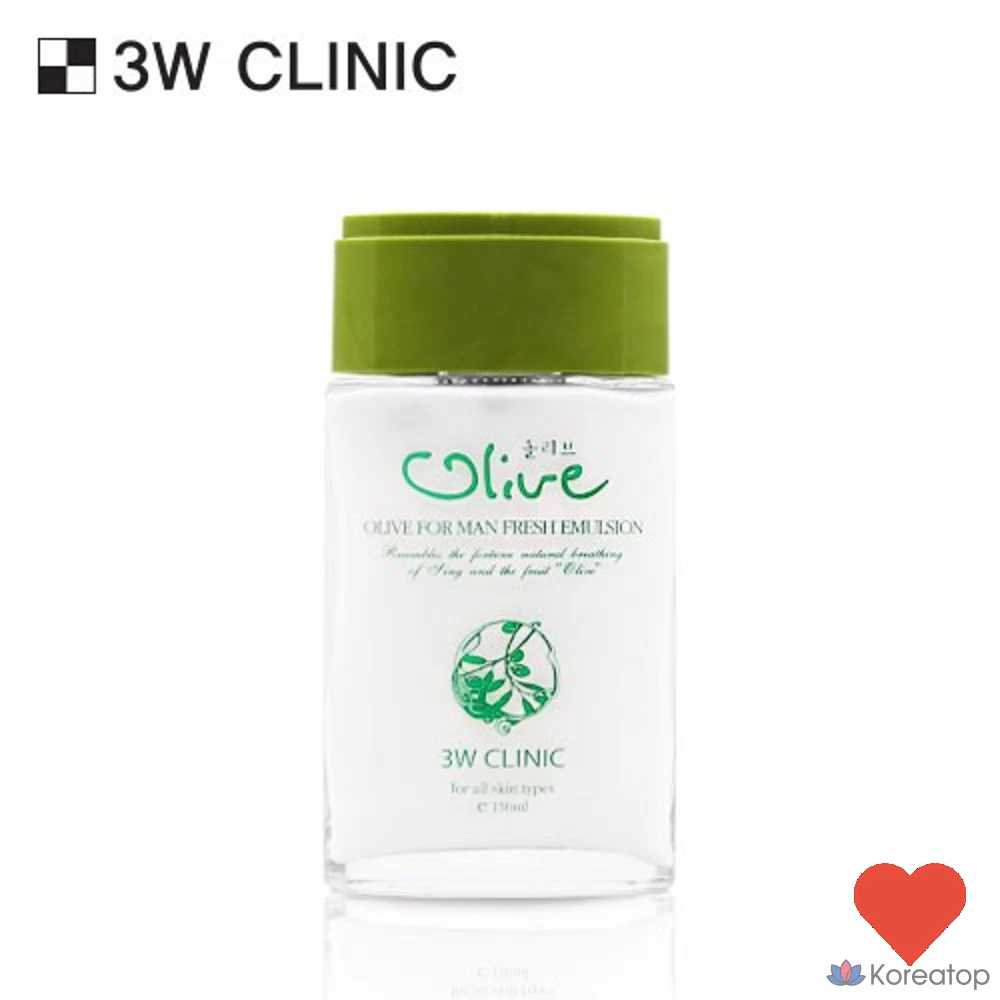 Лосьон для лица 3W Clinic Olive For Men, 150 мл, 1 шт., фото 2