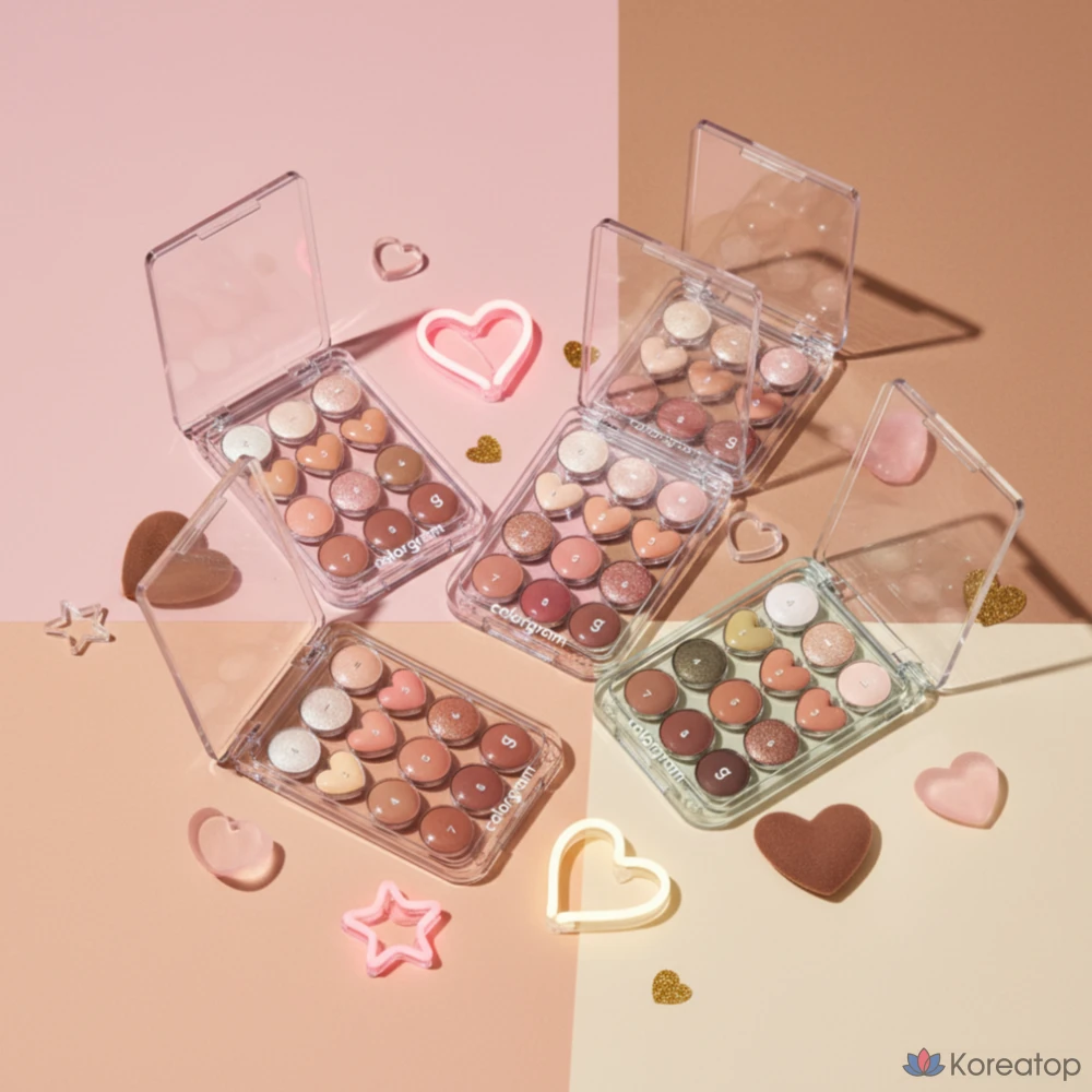 Палетка теней Colorgram Nuntorial Eye Palette, оттенок 05 Blossom + Coral is Love, 9.9 г, 1 шт.