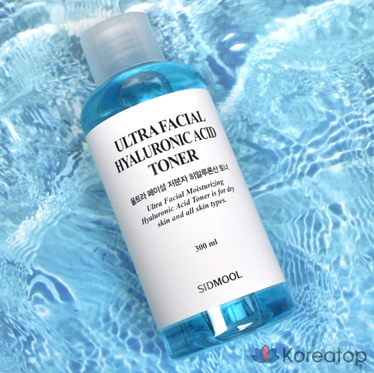 Тоник для лица Sidmool Ultra с низкомолекулярной гиалуроновой кислотой, увлажняющий, 300 мл, 1 шт.