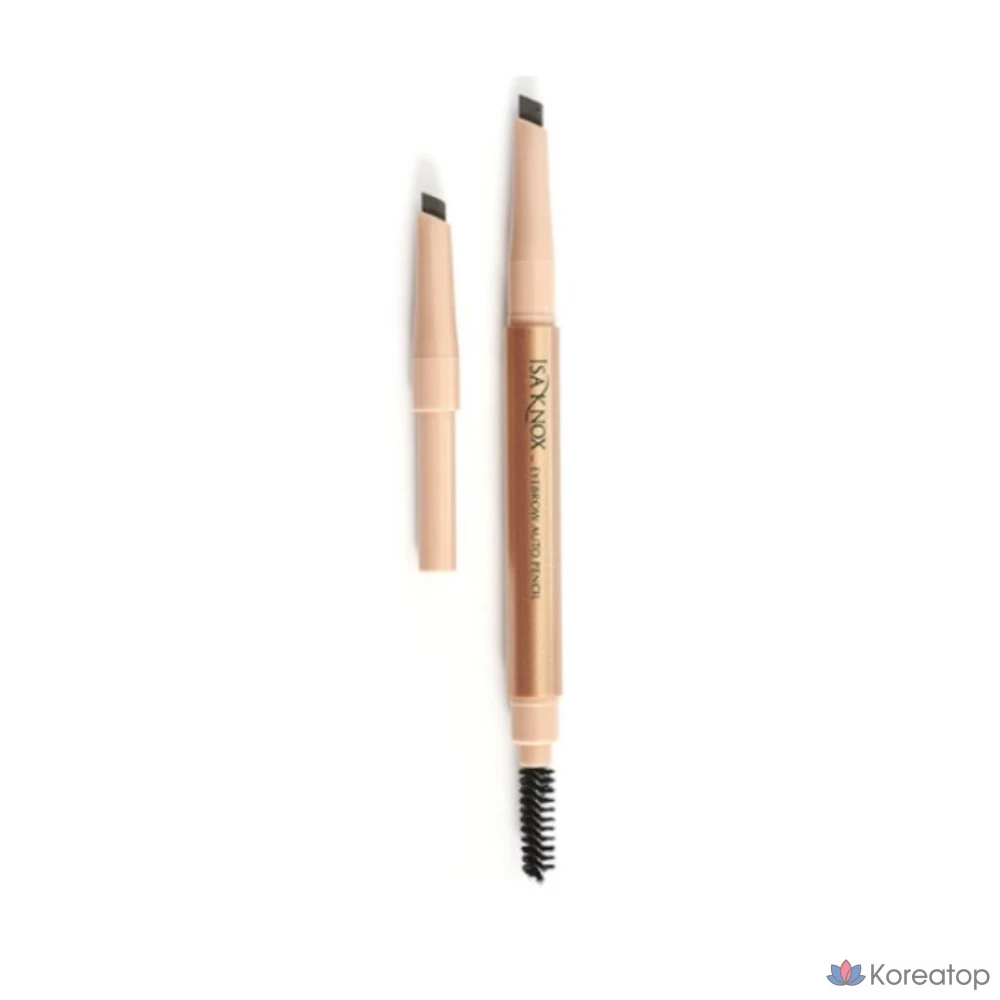 Карандаш для бровей Isa Knox Auto Eyebrow, оттенок 01 Natural Gray, 0.2 г + 0.2 г, 1 шт.