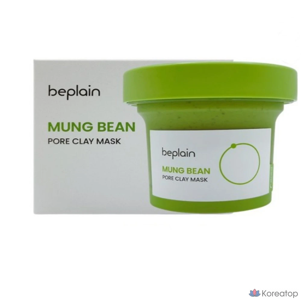 Глиняная маска для лица Beplain Green Bean Pore Clay Pack, 120 мл + 12 мл × 4 шт., 1 шт.