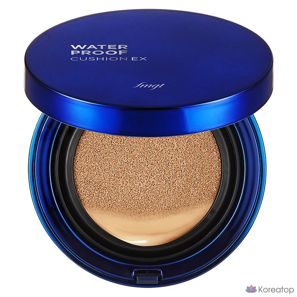 Водостойкая тональная основа FMGT Waterproof EX Cushion Foundation, 15 г, V203 Натуральный бежевый, 1 шт.