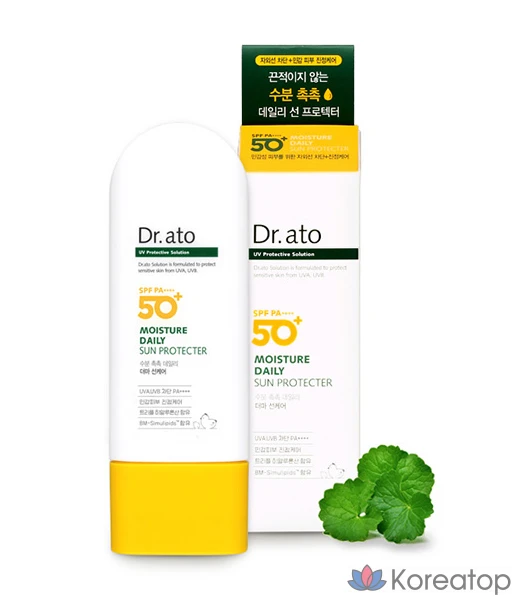 Солнцезащитный крем Dr. Ato Moisture Daily Sun Protector SPF50+ PA++++, 1 шт., 50 мл