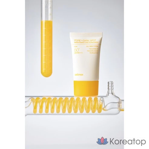Celimax Осветляющий солнцезащитный крем Pore + Dark Spot Brightening Care Sunscreen SPF50, 50 мл