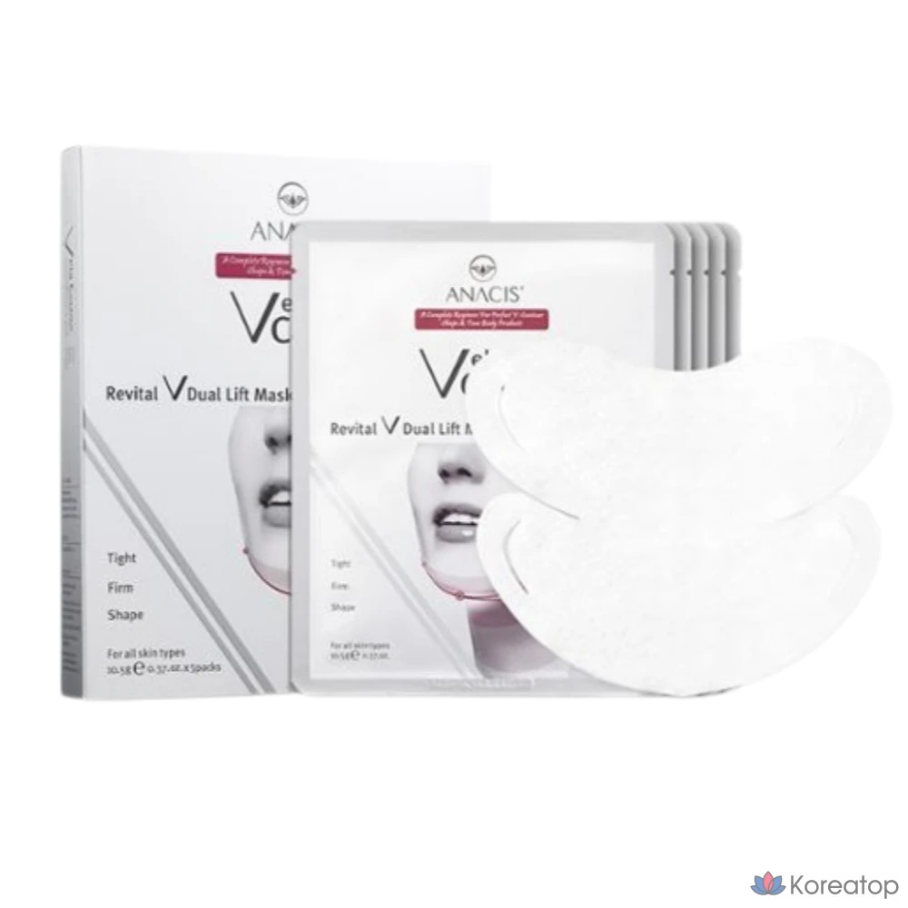 Маска Anacis Bellacontour Dual Lift Mask 5 штук, 5 штук, 1 штука