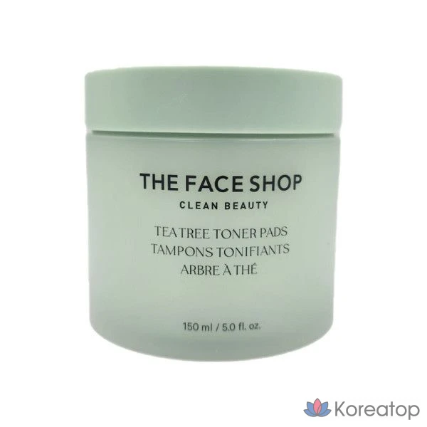 Тонер-пэды The Face Shop Tea Tree Toner Pad, 150 мл, 70 шт.