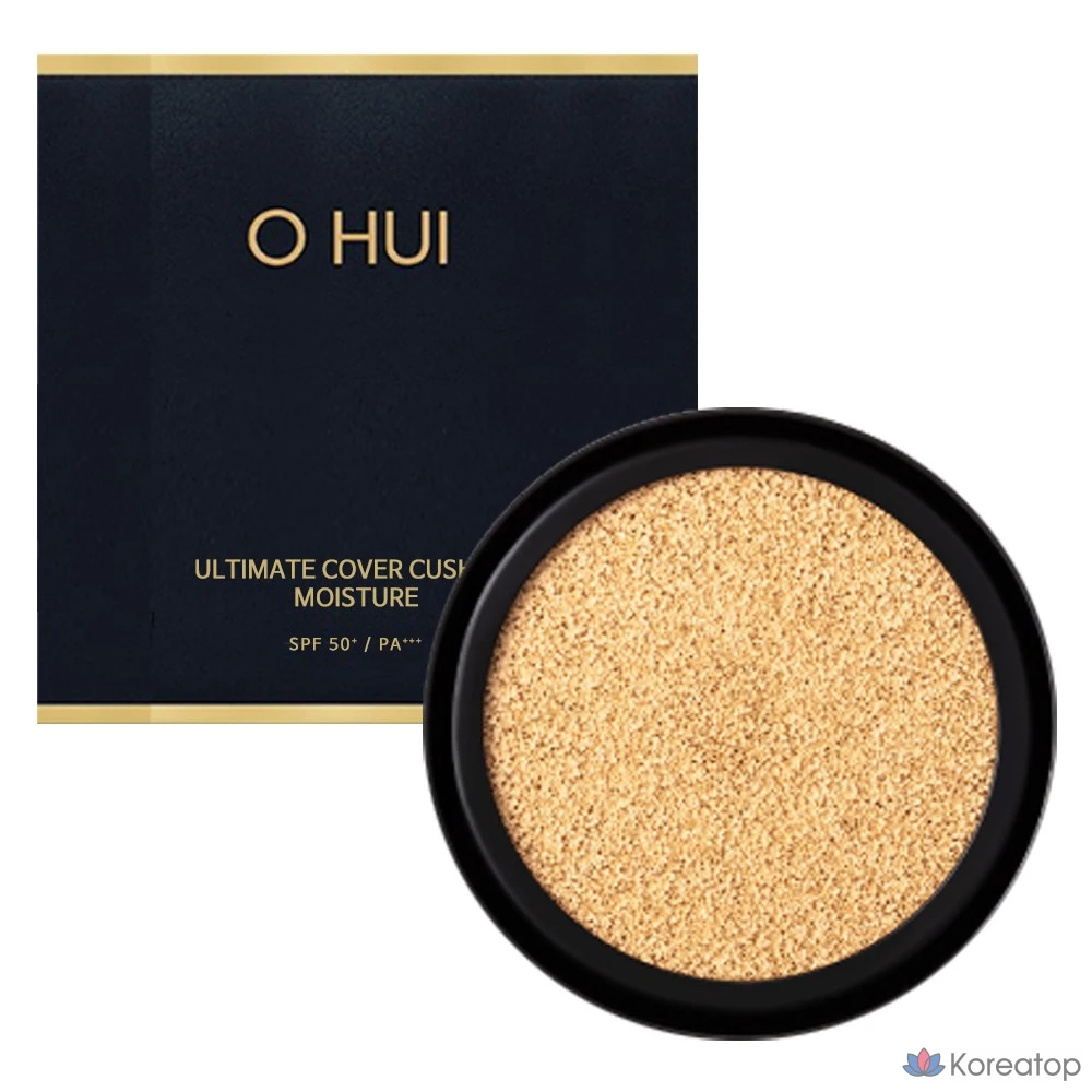 Сменный блок для увлажняющей подушечки губ Ohui Ultimate Cover Cushion, 1 шт., цвет № 1 «Молочно-бежевый»