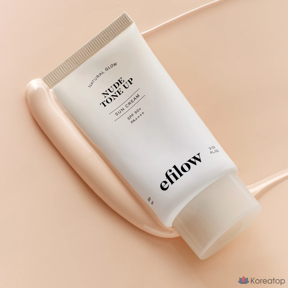 Солнцезащитный крем Efilow Natural Glow Nude Tone-Up SPF50+ PA++++, 1 шт., 60 мл