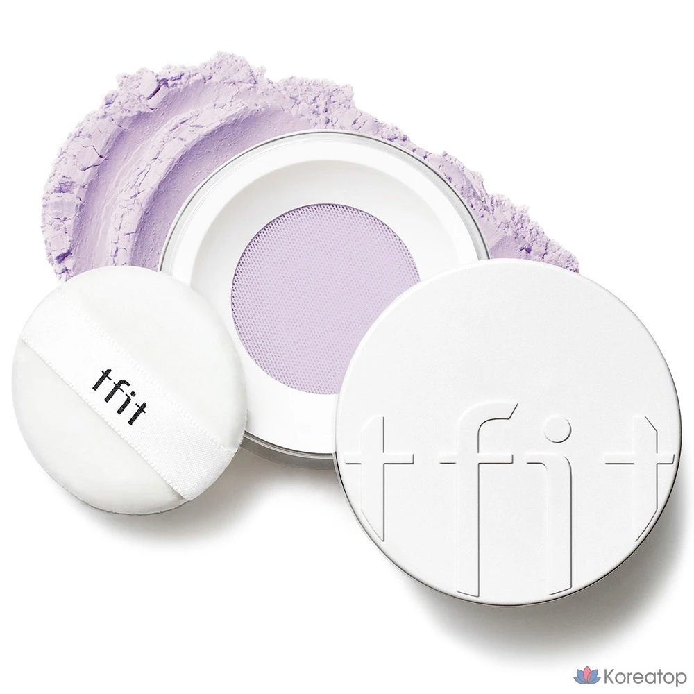 Полупрозрачная фиксирующая пудра Tipit 7 г, 04, лавандовый оттенок, 1 шт.