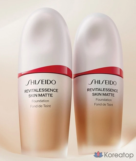 Тональная основа Shiseido Revitalessence Skin Matte Foundation, оттенок 220 Linen, 30 г, 1 шт.