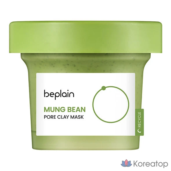 Глиняная маска для лица Beplain Green Bean Pore Care Clay Pack, 1 упаковка, 1 шт.