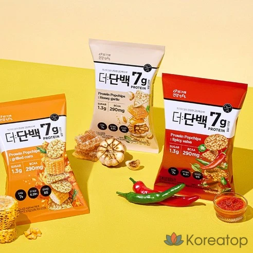 Чипсы со вкусом меда и чеснока Binggrae Protein Healthy TFT Pop Chips
