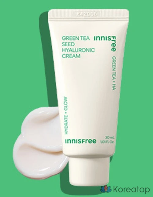 Крем Innisfree Green Tea Seed Hyaluronic Acid Cream, 30 мл, 1 шт.