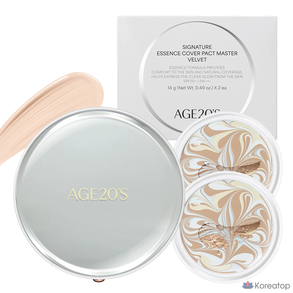 Пудра-компакт AGE 20’s Signature Essence Cover Pact Master Velvet, оттенок 13, 1 шт.
