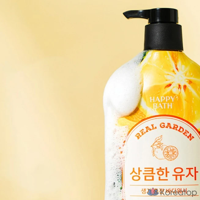 Гель для душа Happy Bath Real Garden Vitamin Vitality, освежающий юзу, 1 шт., 900 г