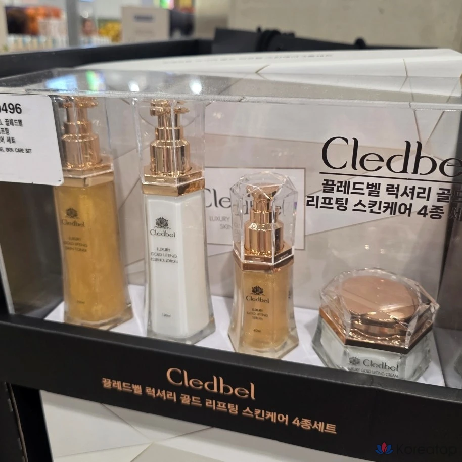 Набор для ухода Cledbel Gold 4-piece Set (Toner + Lotion + Essence + Cream), 1 шт.