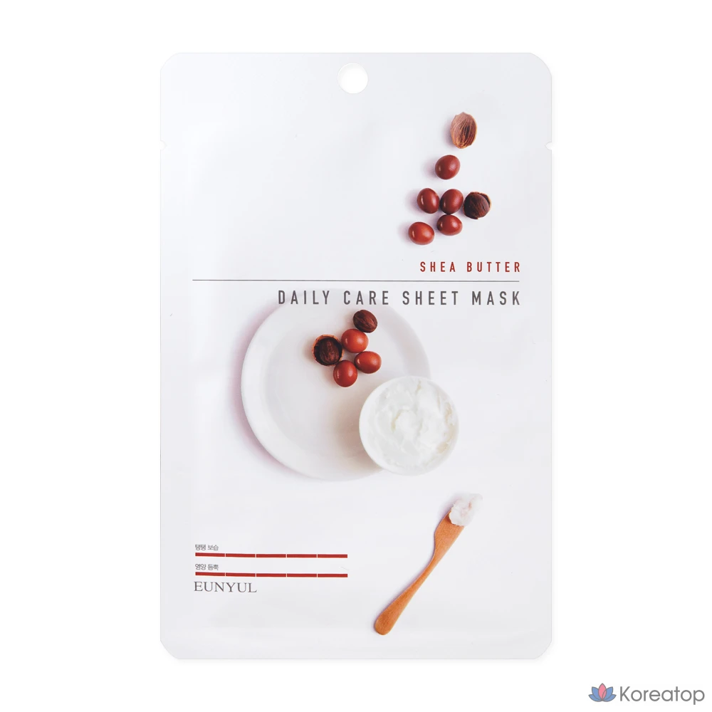 Тканевая маска для лица Eunyul Shea Butter Daily Care Sheet Mask, 150 шт., фото 2