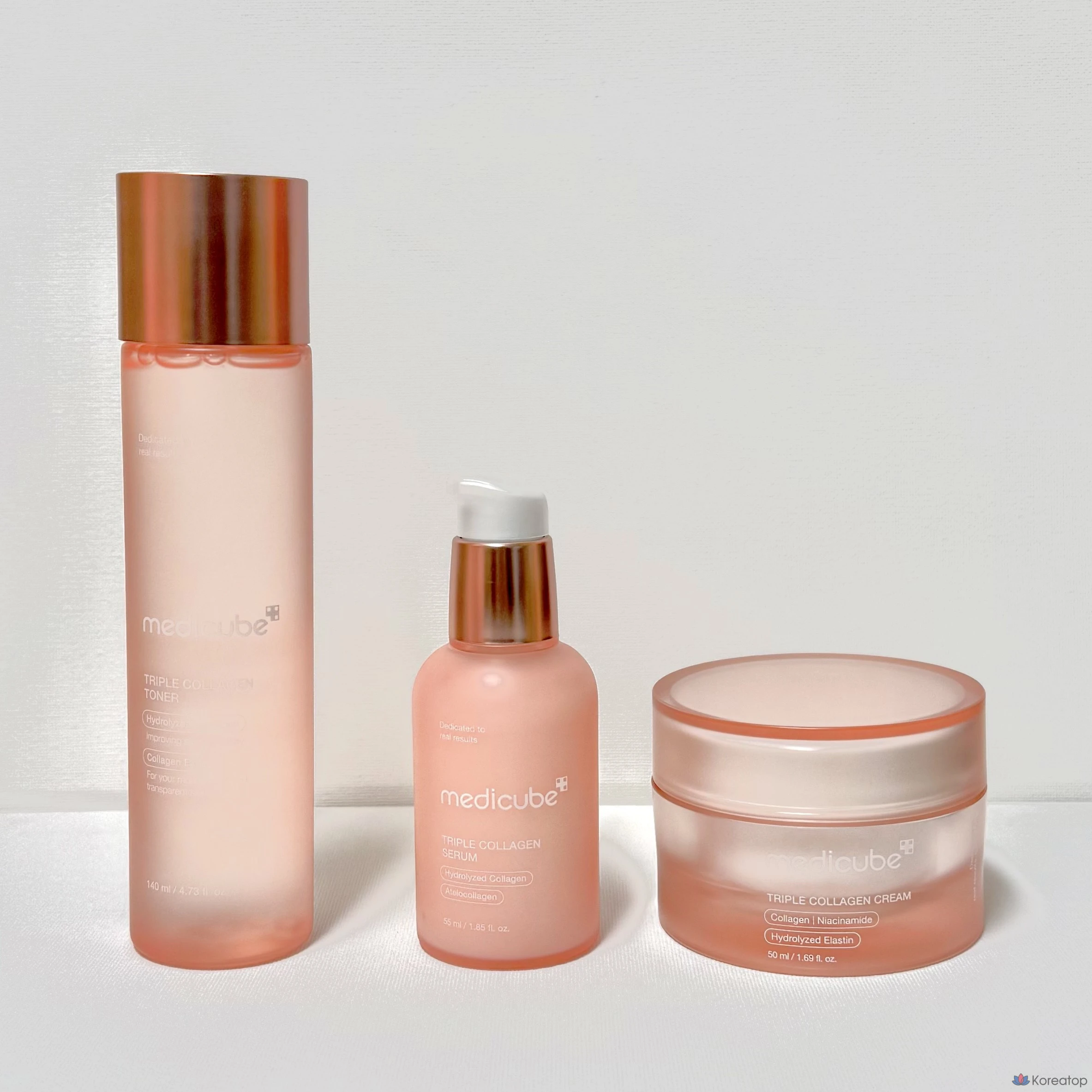 Medicube Collagen набор из 3 предметов (тоник, сыворотка, крем), 1 комплект.