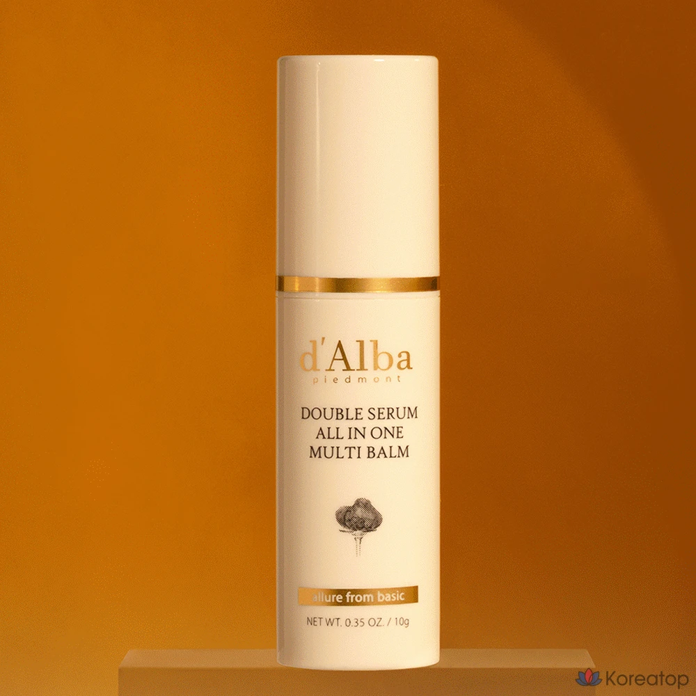 Бальзам для лица d'Alba Double Serum All-in-One Multi Balm + Тканевая маска для лица White Truffle Double Mask, 10 г, 2 шт., фото 2