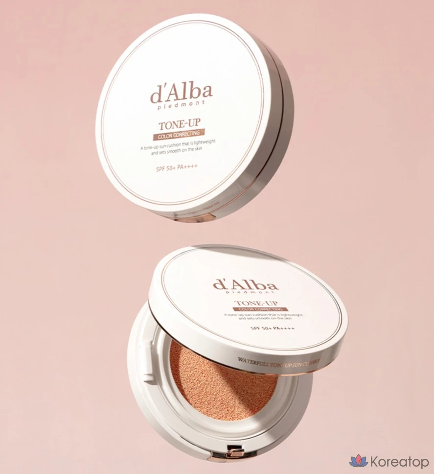 Кушон d'Alba Waterfull Tone-Up Sun Cushion Refill SPF50+ PA++++, 15 г, 1 шт.