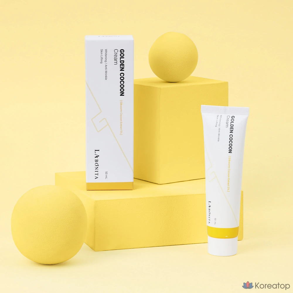 Крем Labonita Golden Cocoon Cream 50 мл / Протеиновый крем-бомба / Жевательный крем для шелкопряда / Серициновый крем для коконов шелкопряда, 1 шт.