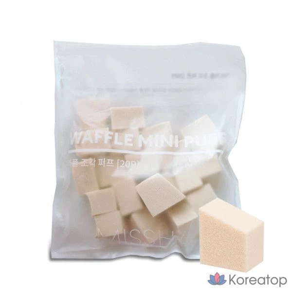 Пудра-пэды Missha Waffle Cut Puff, 20 шт.