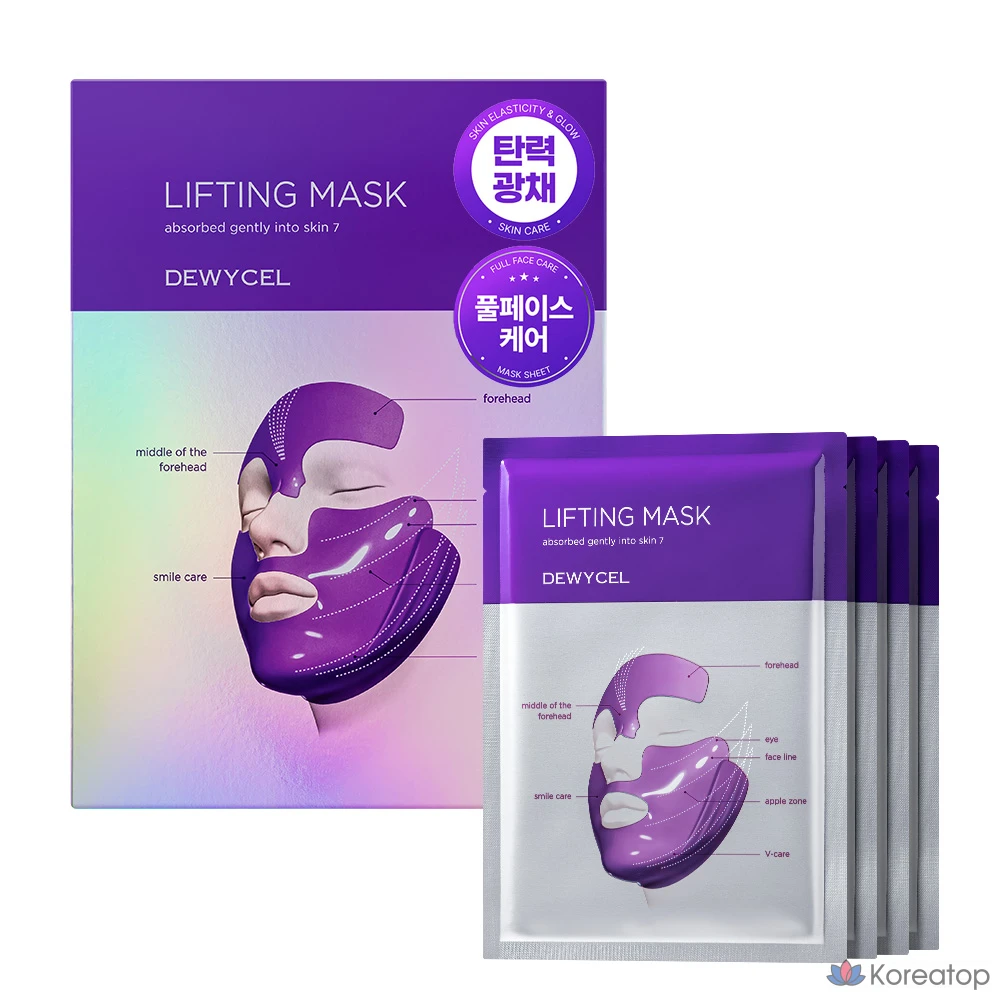 Лифтинг-маска DEWYCEL 7, 16 г, 4 штуки, 1 упаковка