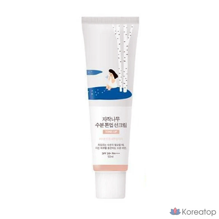 Солнцезащитный крем Round Lab Birch Moisture Tone-Up, 1 шт.