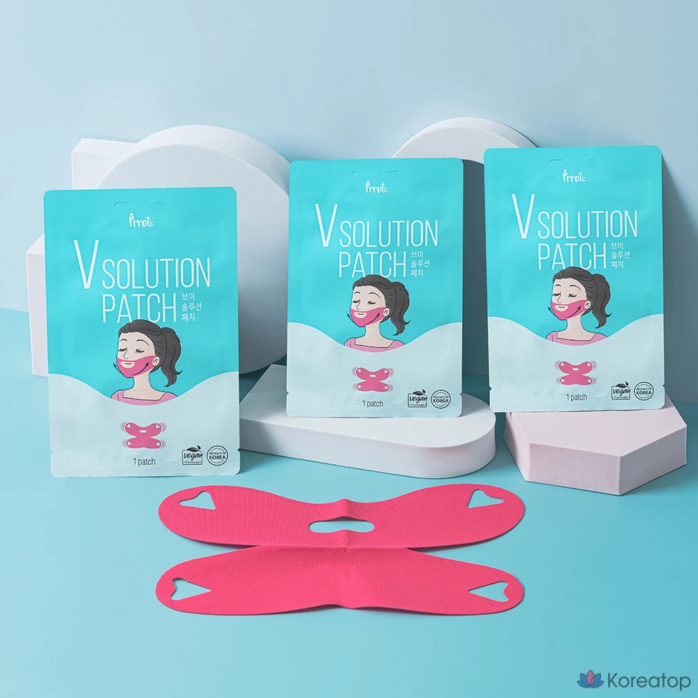 Пластыри Prreti V-Line Solution, 1 упаковка, 5 упаковок