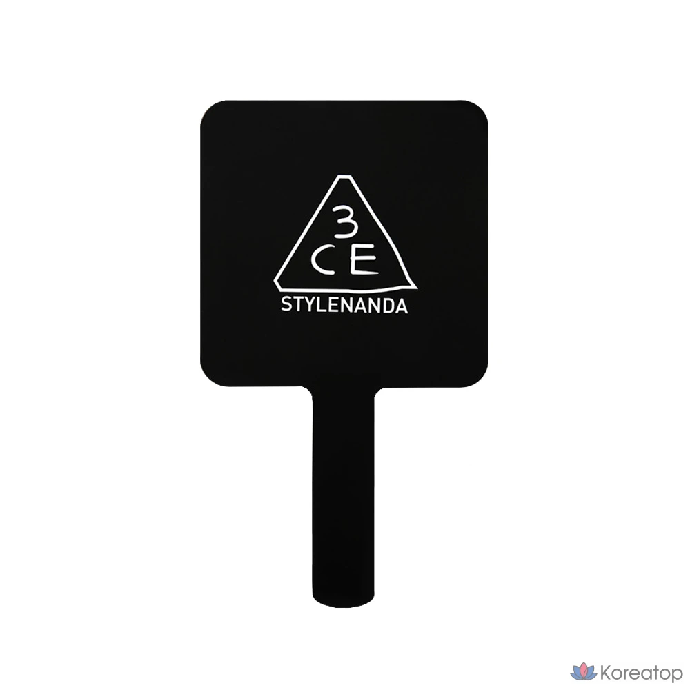 Зеркальце 3CE Square Hand Mirror, Black, 1 шт.