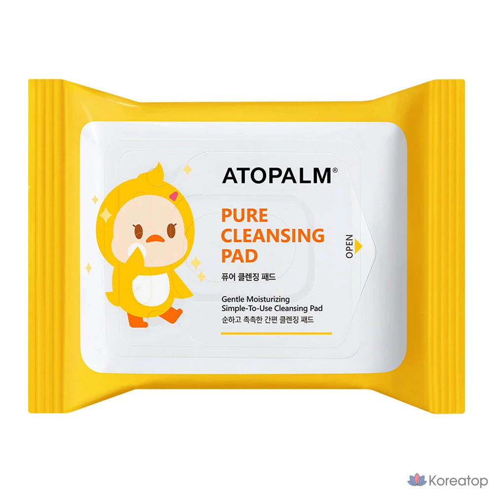 Очищающие подушечки Atopalm Pure, 62 г, 30 листов, 1 упаковка.
