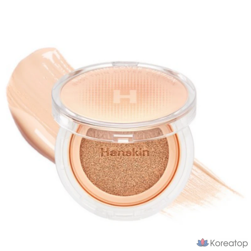 Кушон HANSKIN Nudie Thin Cushion Foundation, оттенок Pure Cream, 1 шт.